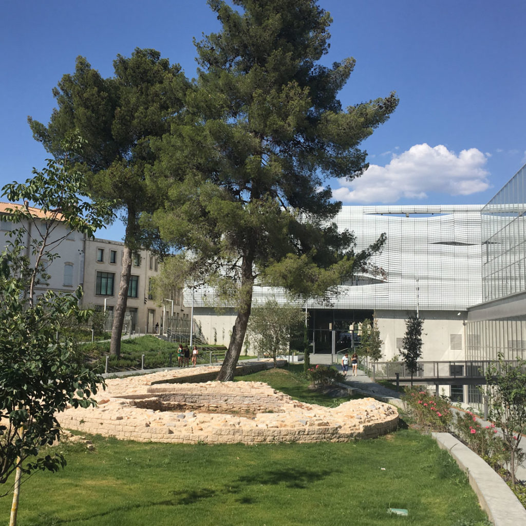 archaeological garden in Nîmes