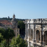 vue des arènes de Nîmes depuis le rooftop