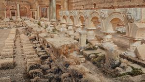 Modèle 3D du forum de Leptis Magna (Libye) © Fonds Iconem - DOA - MAFL