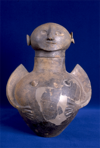 Etruscan female funeral urn