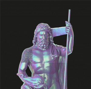 Statue Neptune par Oliver Laric