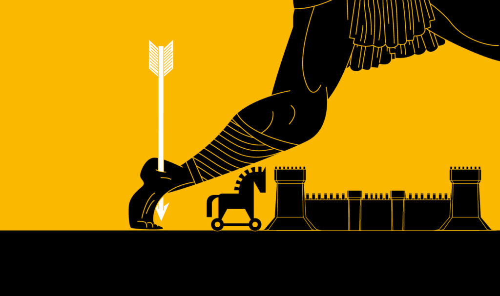 Bannière "Achille et la guerre de Troie"