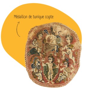 Médaillon de tunique copte - Irwin Leullier / Musée de Picardie