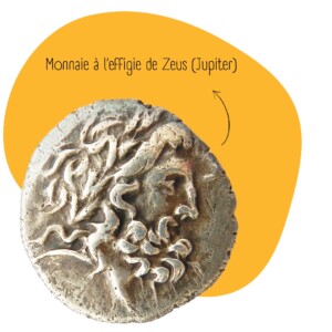 Drachme à l’effigie de Zeus (Jupiter) - Nîmes, Musée de la Romanité