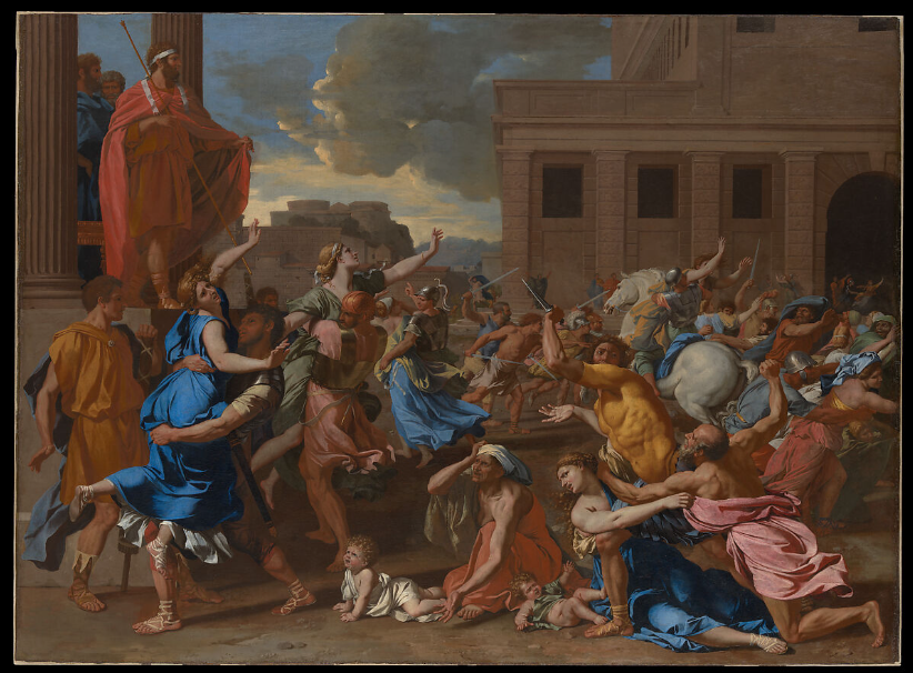 L'enlèvement des Sabines, de Nicolas Poussin (1633–1634). Crédits : Harris Brisbane Dick Fund, 1946