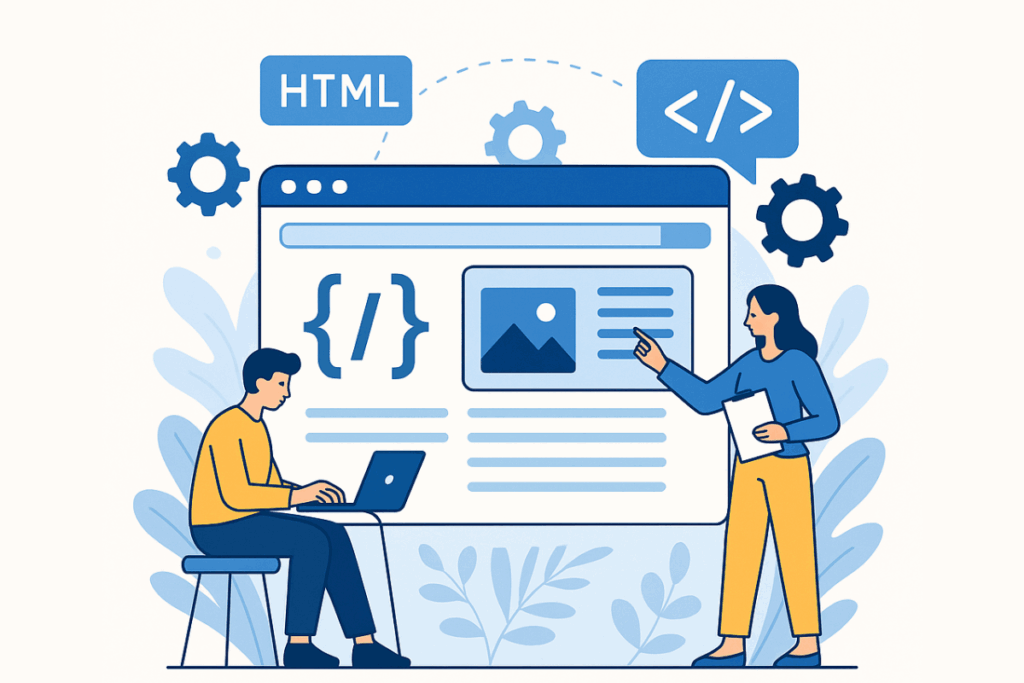 Illustration développement web