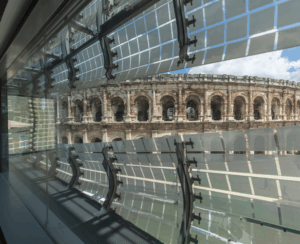 Vue arènes - Musée de la Romanité Vue arènes musée