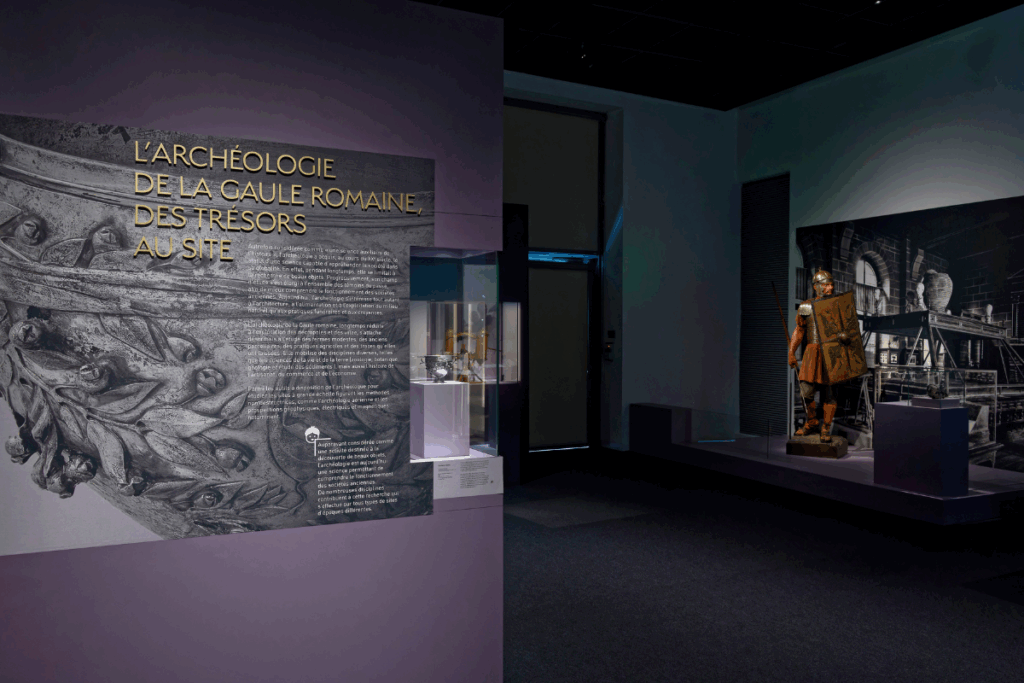 Section archéologie exposition temporaire Gaulois mais Romains !