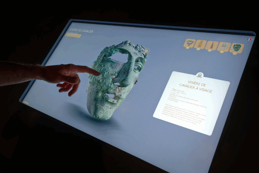 Galerie d'objets 3D exposition temporaire "Gaulois, mais Romains !"