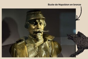 Buste de Napoléon en bronze de l'exposition "Gaulois, mais Romains !"