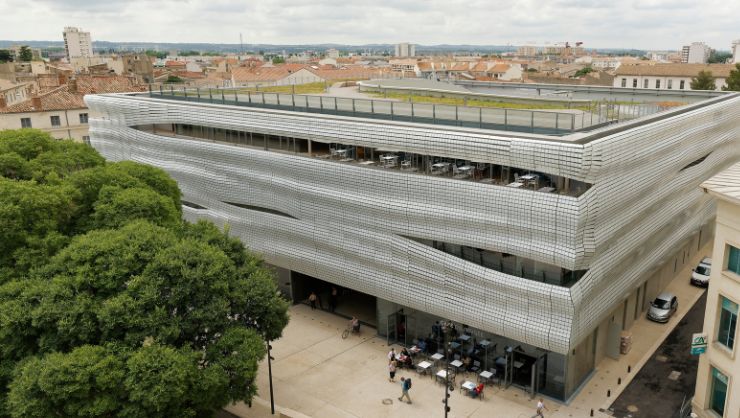 Vue plongeante du Musée de la Romanité