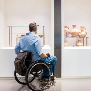 Visiteur porteur de handicap